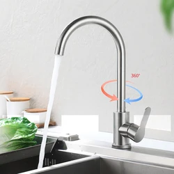 Kitchen Faucet 360° Rotating Splash Proof Basin Faucet Single Hole Hot Cold Water Sink Mixer Tap For Kitchen Bathroom Faucet