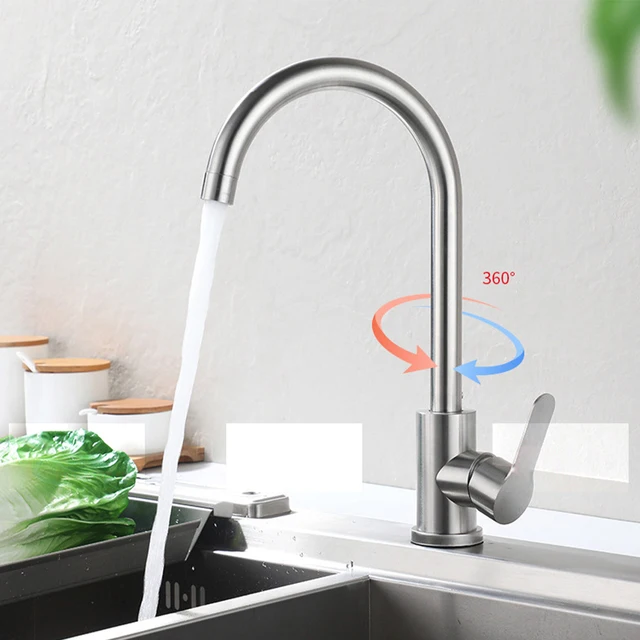 Kitchen Faucet 360° Rotating Splash Proof Basin Faucet Single Hole Hot Cold Water Sink Mixer Tap For Kitchen Bathroom Faucet 1