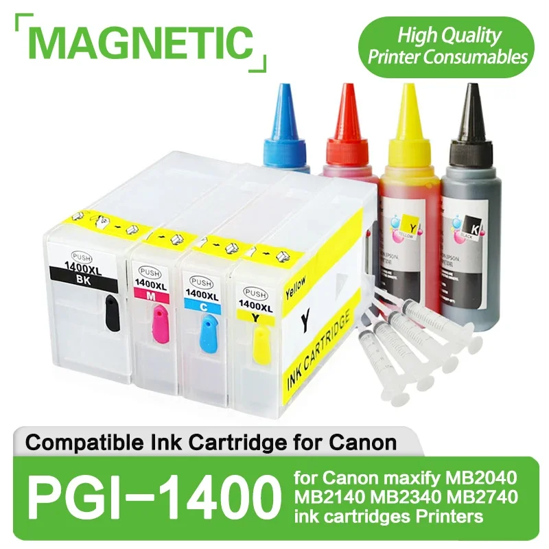 

Перезаправляемый картридж PGI-1400 PGI 1400XL для принтеров Canon maxify MB2040, MB2140, MB2340, MB2740