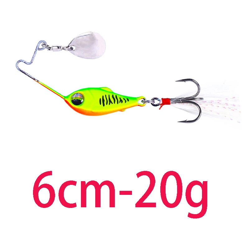 4g 8g 10g 15g 20g Angeln Lockt Wobble Rotierenden Metall Vib Vibration Köder Angeln Künstliche harte Köder Spinner Löffel Köder Pesca – Detail 19