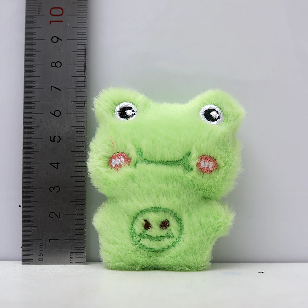 Animal Head Plush Doll Mini Plush Accessories Cute Girl Hair Clothes Bags Brooch Decorations Animal Head Doll plush toy accessories 20PCS