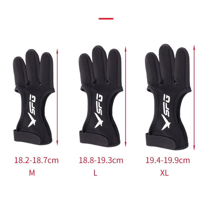 Three-Finger Gloves for Recurve Bow Finger Guard Shooting Competitive Archery 1pc archery finger guard