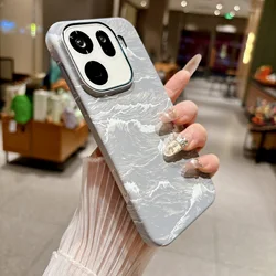 Ultra Slim Kevlar Ocean Wave Pattern Magnetic Case - Shockproof Borderless Cooling Cover - OPPO Find X9 (Gray )