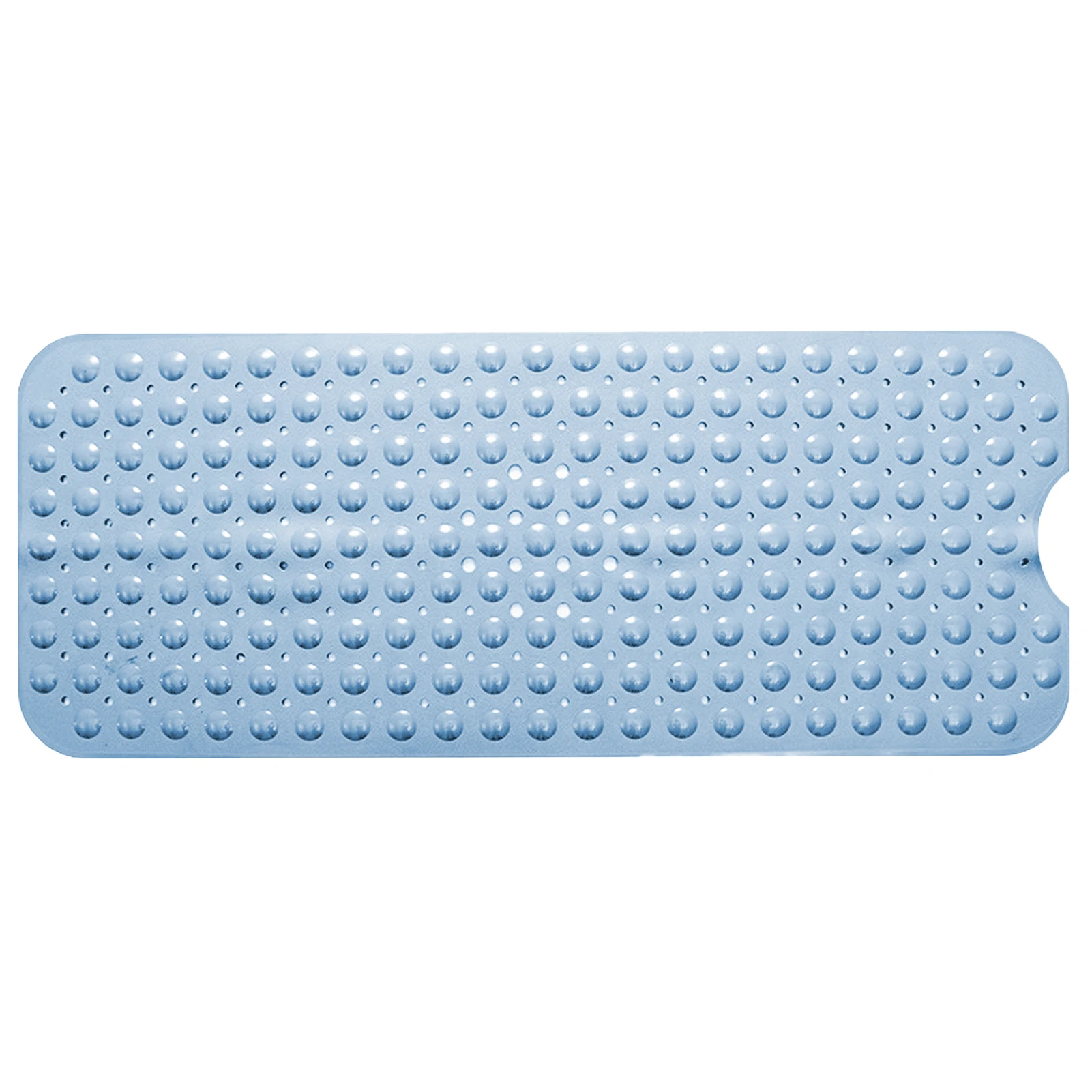 

Shower Mat With Suction Cup 100x40cm Solid Drain Holes Bathtub Pad Extra Long Machine Washable Bathroom Non Slip PVC Easy Clean