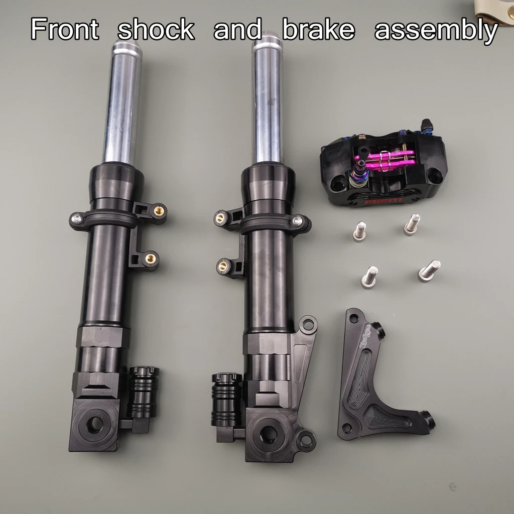 31MM CNC Front Shock Absorber And Brake Assembly For GY6 Chuckus Hunter