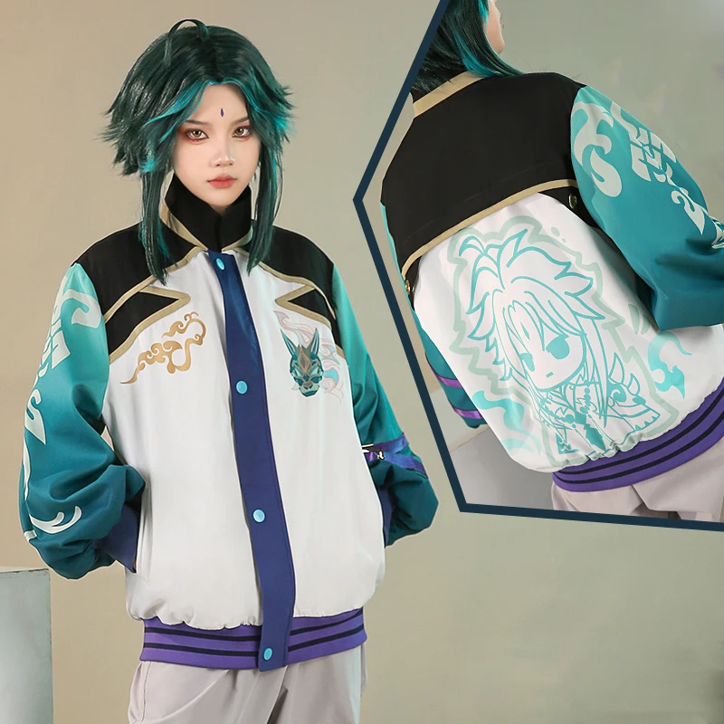 

InYOYO Genshin Impact Xiao Cosplay Costume Fashion Daily Wear Coat Top Halloween Outfit Unisex NEW 2022 Hot Game