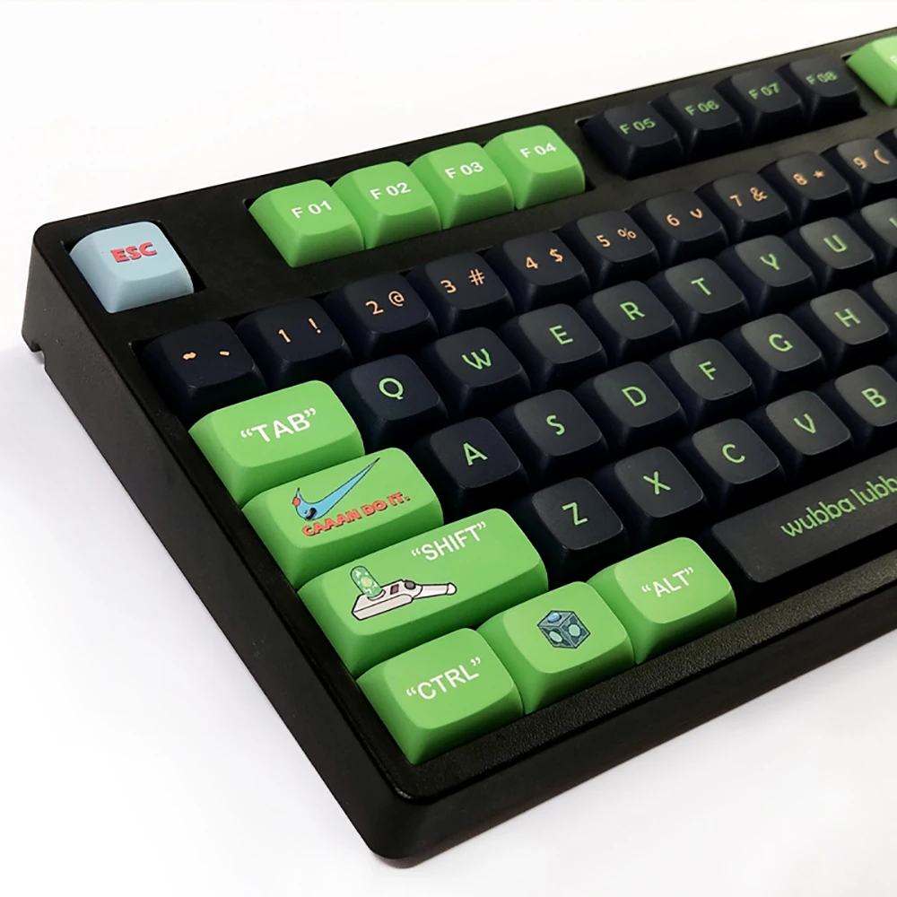 

For Ri&Modi Theme 118Key XDA Height Keycap Small Complete Set Of Thermal Sublimation PBT87 104 108 Mechanical Keyboard Universal