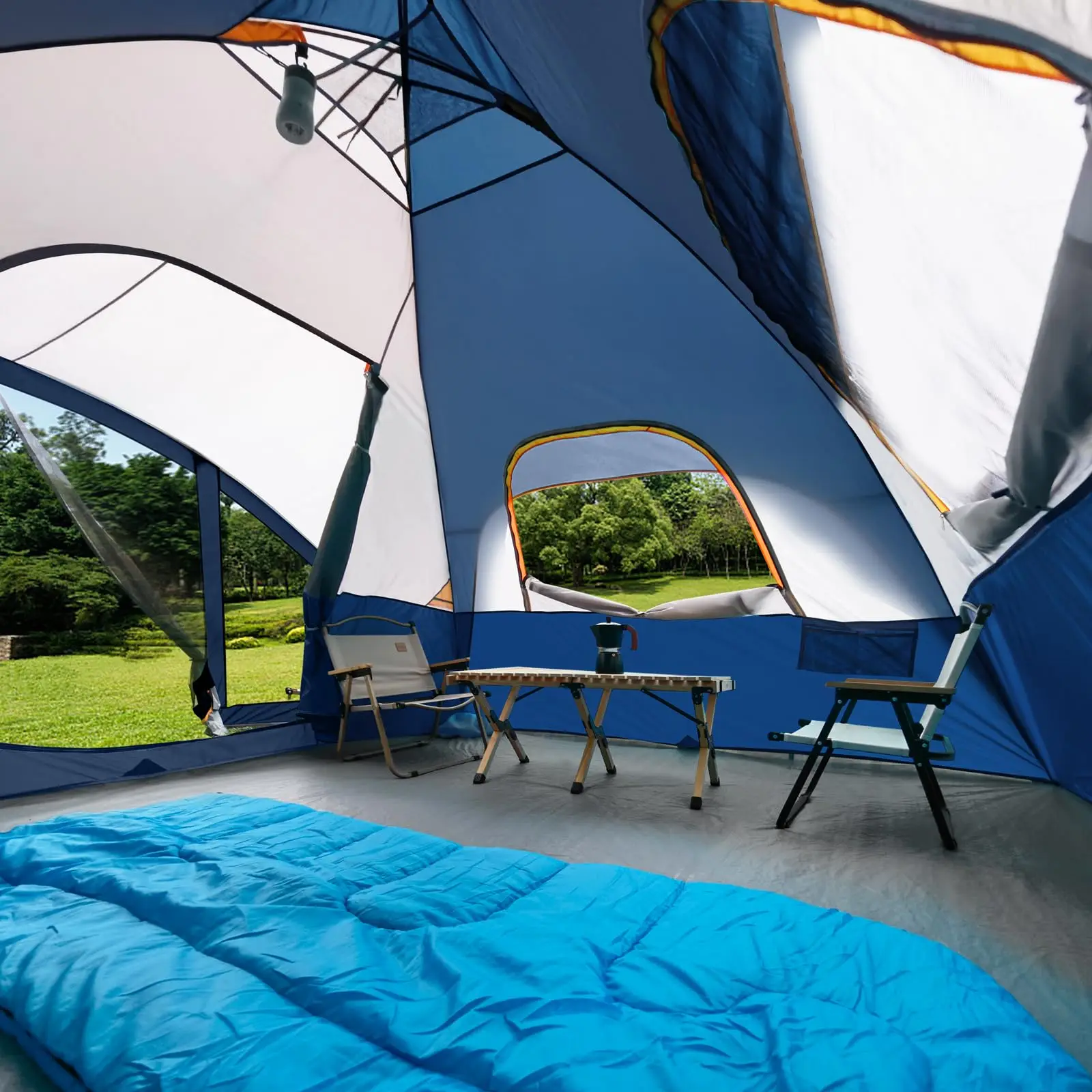 Camping Dome Tent with Screen Room, 6 Person 6