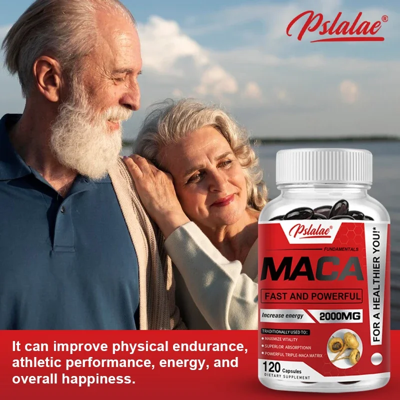 Maca Root Capsules-Boost Endurance & Strength To Maximize Vitality and Performance Muscle Mass Improve