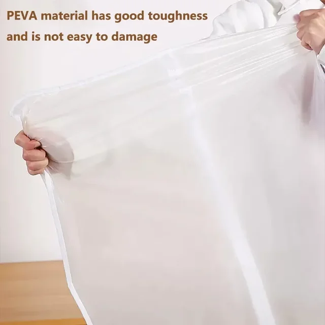 Custodia Porta Abito Da Sposa Con 3 Tasche - Bianco, Impermeabile - Foto 3