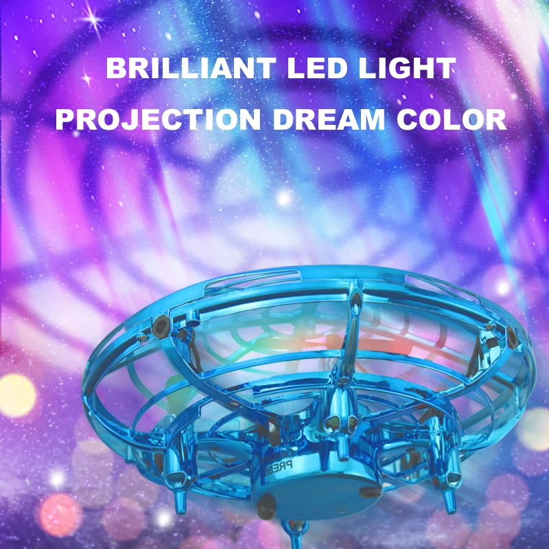 미니 RC UFO 드론 LED 조명, 시계 리모컨, 장애물 회피, 전기 비행, 휴대용 쿼드콥터, 어린이 선물 장난감