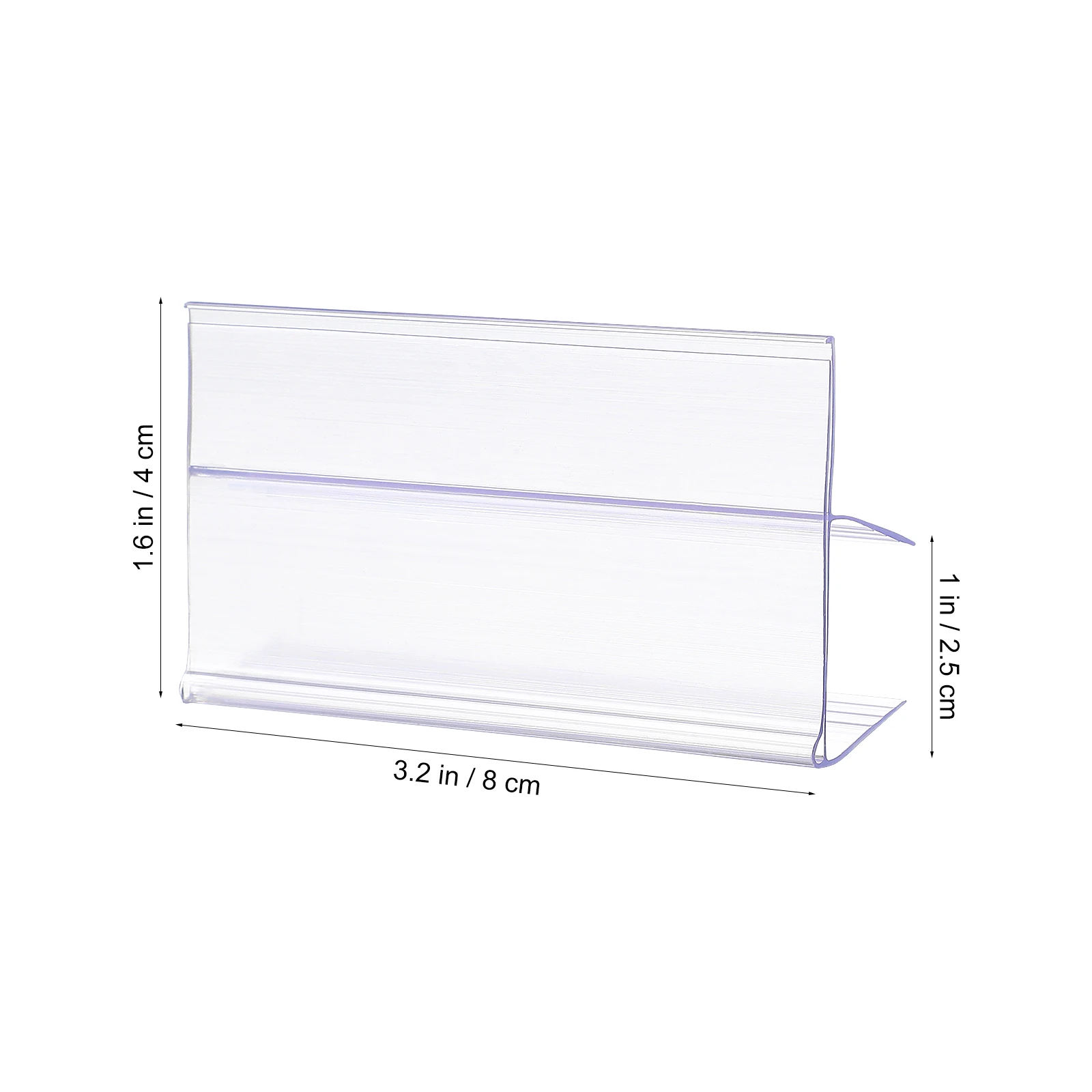 30pcs Transparent Price Label Holder Holder Supermarket Shelf Label Holders Merchandise Price Display Holders Shelf Label Card 2