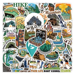 Outdoor Adventure Graffiti Stickers Set - Humorous Travel Decals (50PCS)