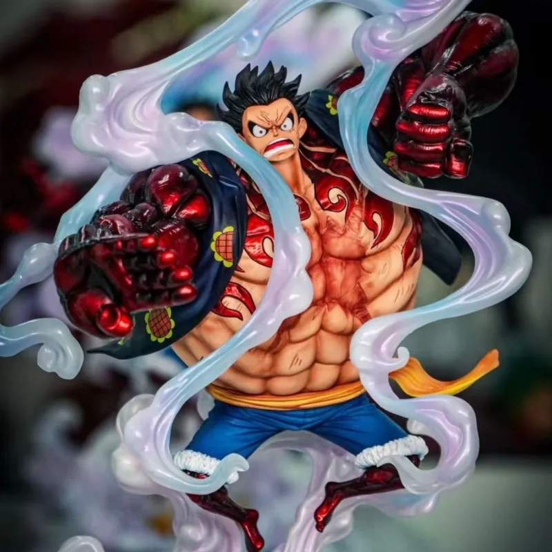 100%Genuine One Piece Anime Figures Gear Fourth Luffy Figures 30cm Pvc Model Desk Ornament Statue Collection Gifts In Stock