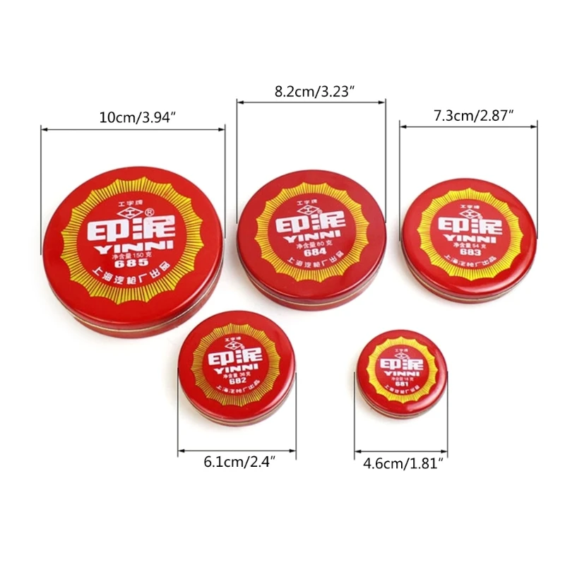 Red Pad Thumbprint Pad, Fingerprint Pad, Washable Pad