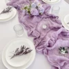 Semi-Sheer Gauze Table Runner, Cheesecloth, Wedding Table Path, Tulle Layout, Event Designing Kitchen Dining Decor   6