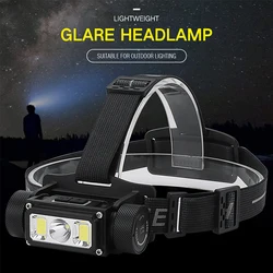 Asafee B40 COB LED Headlight 5 Modes Headlamp Rechargeable Outdoor Flashlight Waterproof Camping Head Lamp Use 21700 Battery