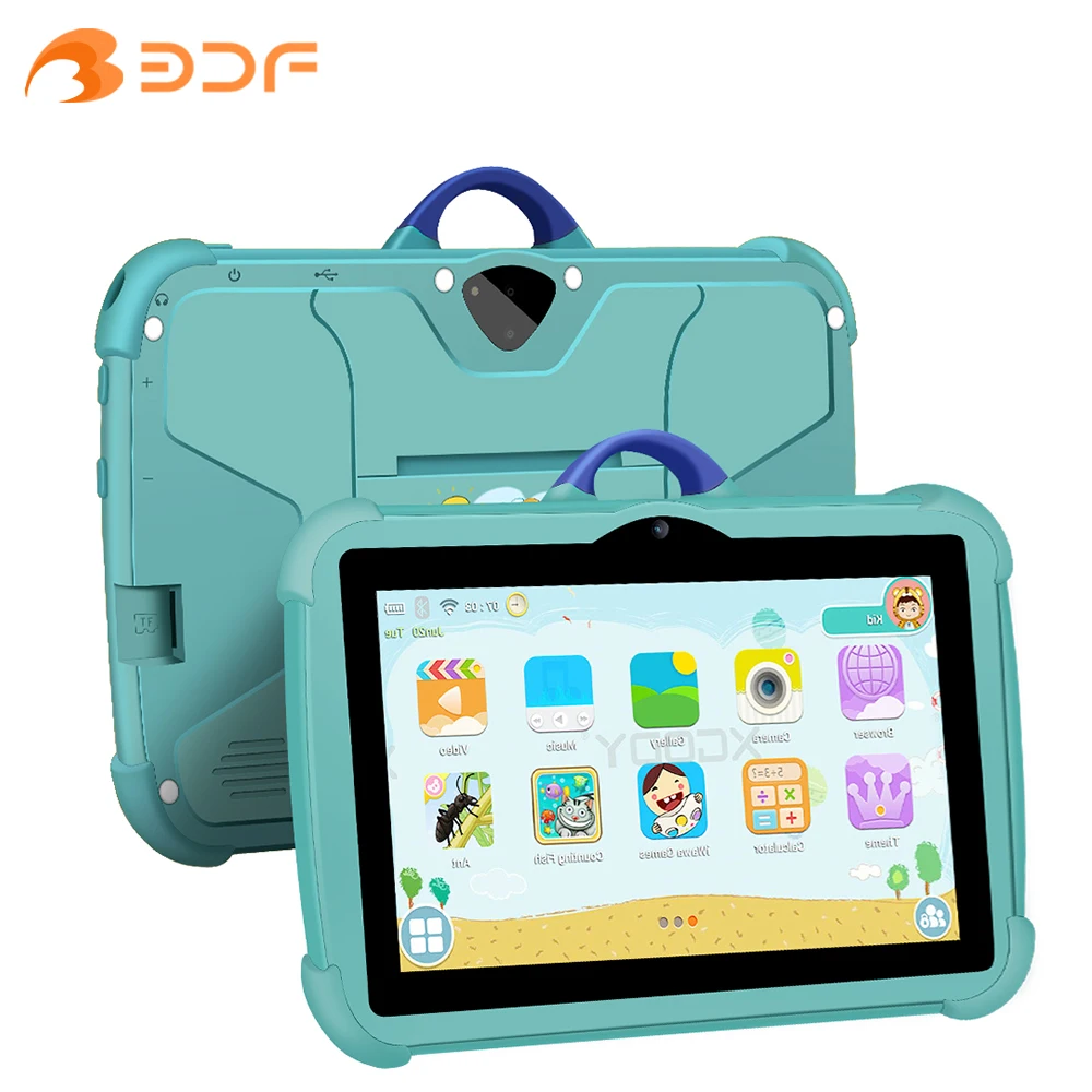 2024 New C8 Kids Tablets 7 Inch 5G WiFi For Study Education Tablet Children's Birthday Gift 4GB RAM 64GB ROM Quad Core 4000mAh 2024 bdf 7 inch kids tablet android 9 0pc tablets for children study education bluetooth wifi with cute protective case kid gift