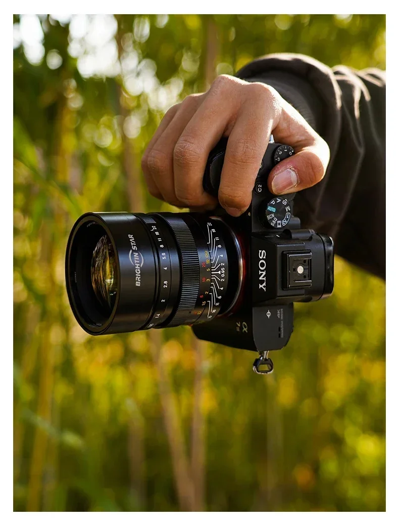 Brightin Star 50mm F0.95 Manual Focus Lens Full Frame Camera Portrait Lens For C