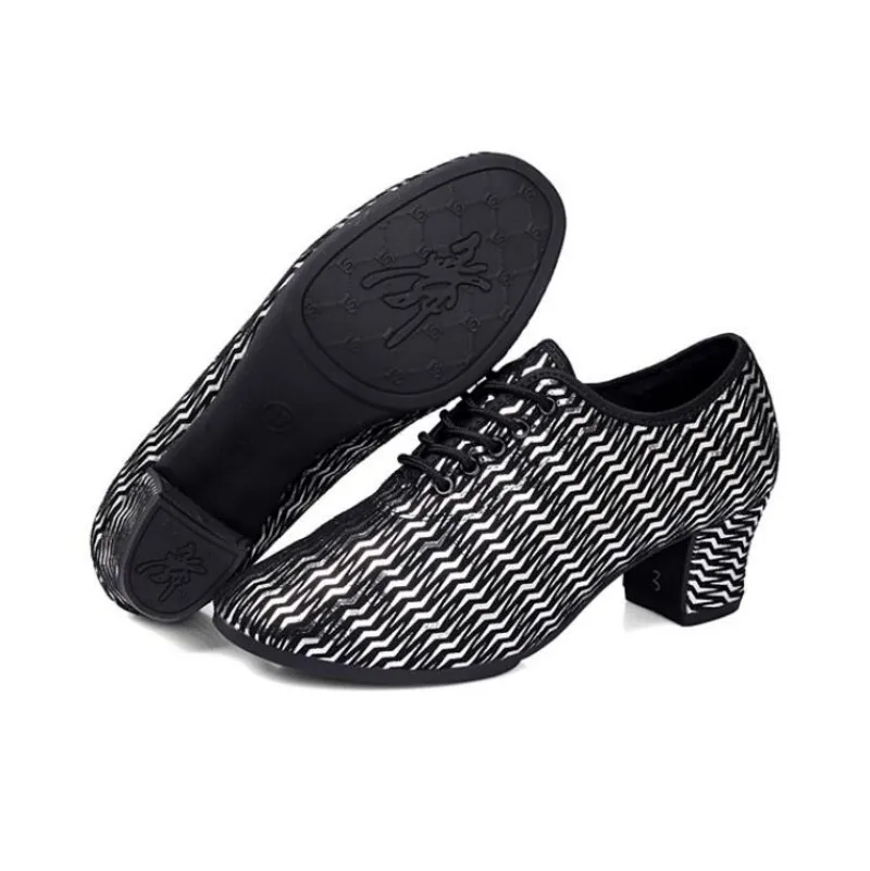 

Women's Rubber Soft Bottom Dancing Shoes Sneakers Ladies Modern Teacher Shoes Tango Salsa Practice Shoes 3.5/5.5cm New Color