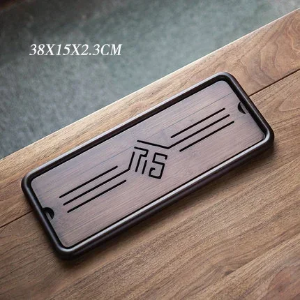 Chinese Solid Wooden Tea Tray Teaware Kung Fu Tea Set Carving Table Drawer Type Storage Drainage Board Vintage Home Decor wooden serving tray tea tray tea set