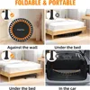 Foldable Mini Trampoline 40/48 inch, 330lbs Capacity, Portable Rebounder with Bungee Bands for Adults & Kids