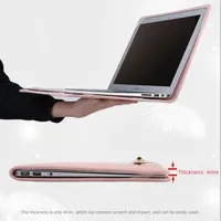 Housse de protection pour ordinateur portable en PU rose avec poignée, étui de protection pour Macbook, Lenovo, Xiaomi, Huawei 6