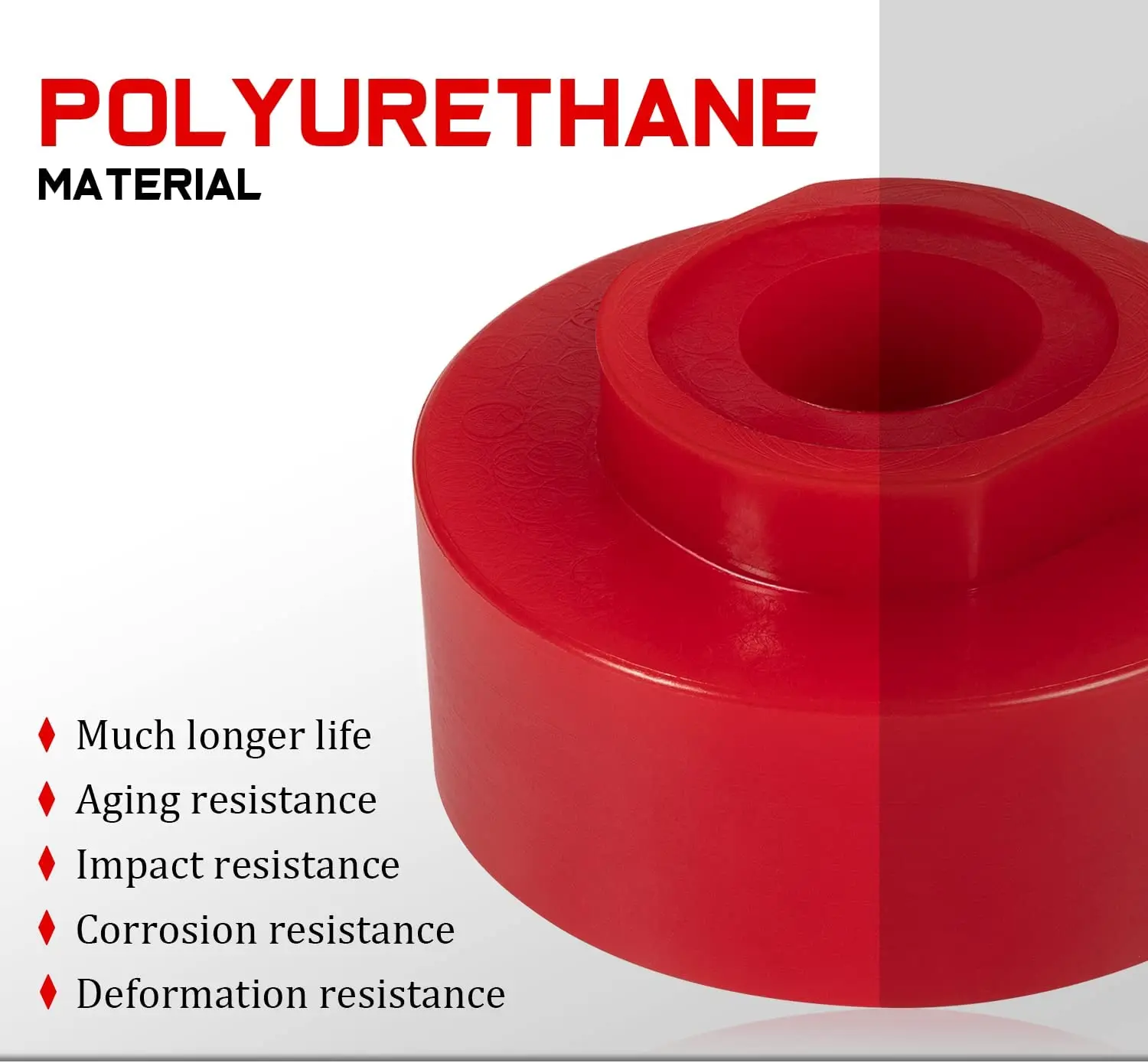Prothane 6-116 Body Mount Bushings Fit for Ford Sport Track 2001-2005 2WD/4WD 18PCS Red Bushings Complete Set