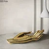 Creative Hand Palm Shape Ceramic Fruit Plate Desk Decoration Fruits Tray Snacks Candy Plate Storage Basket Modern Home Decor 4