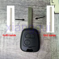 รีโมทกุญแจรถยนต์ 2 ปุ่ม ชิป ID46 PCF7961 ความถี่ 433.92MHZ สำหรับ Peugeot 107 206 207 306 307 407 และ Citroen C1 C2 C3 Saxo Picasso 5