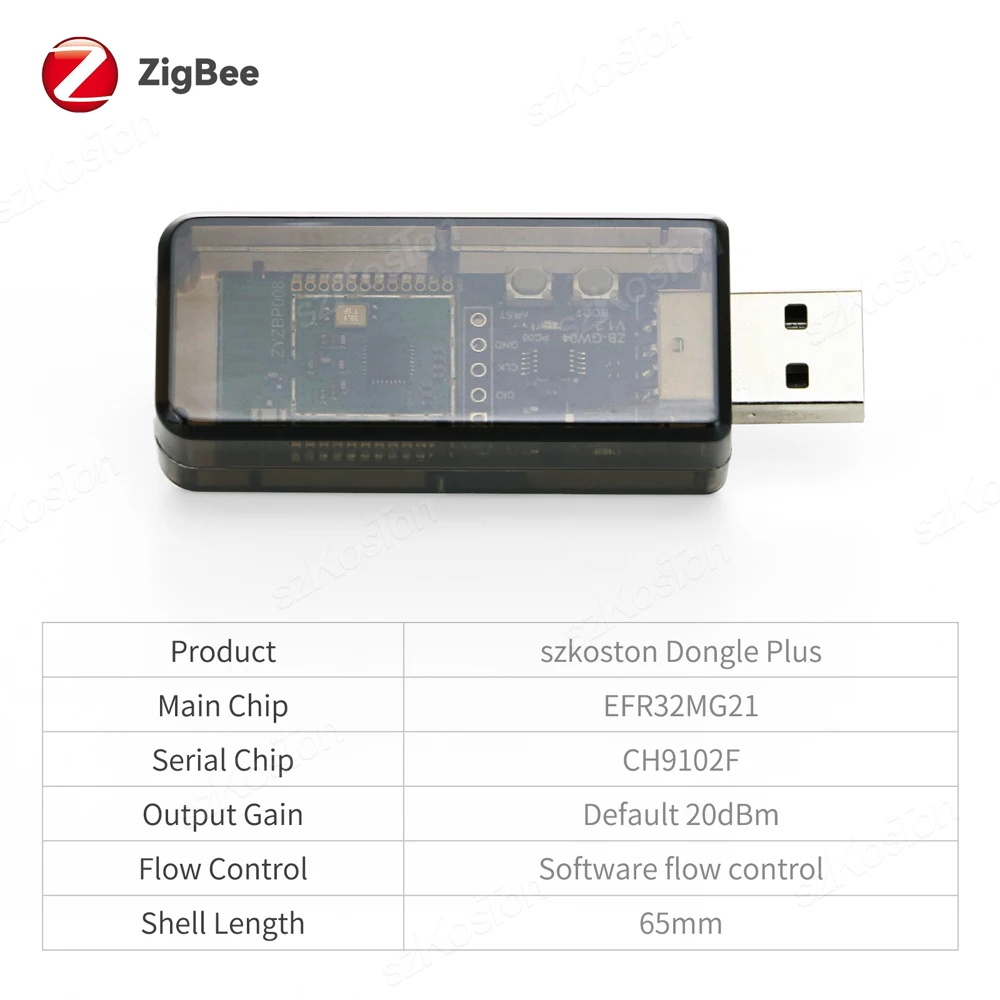 Zigbee 3.0 USB Dongle Plus EFR32MG21 Universal Open Source Hub thumbnail 7