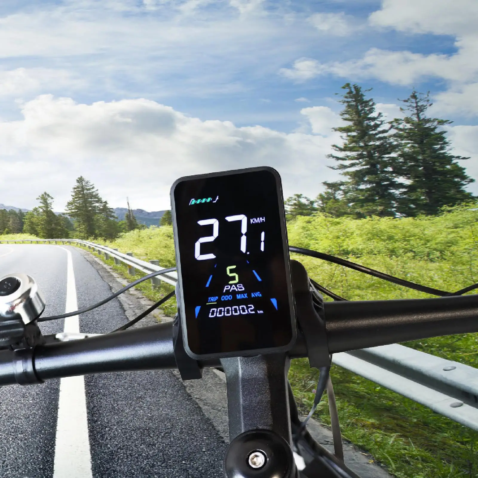 Description Picture 3 of itemElectric Bike LCD Display Outdoor Control Panel Cyclocomputer E Bikes Speedometer Lightweight Cycling Computer