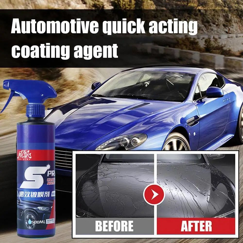 500ml Ceramic Car Coating Spray Polishing Care Detailing Hydrophobic  Crystal Quick Coat Waterproof Auto Protection Liquid Wax - AliExpress