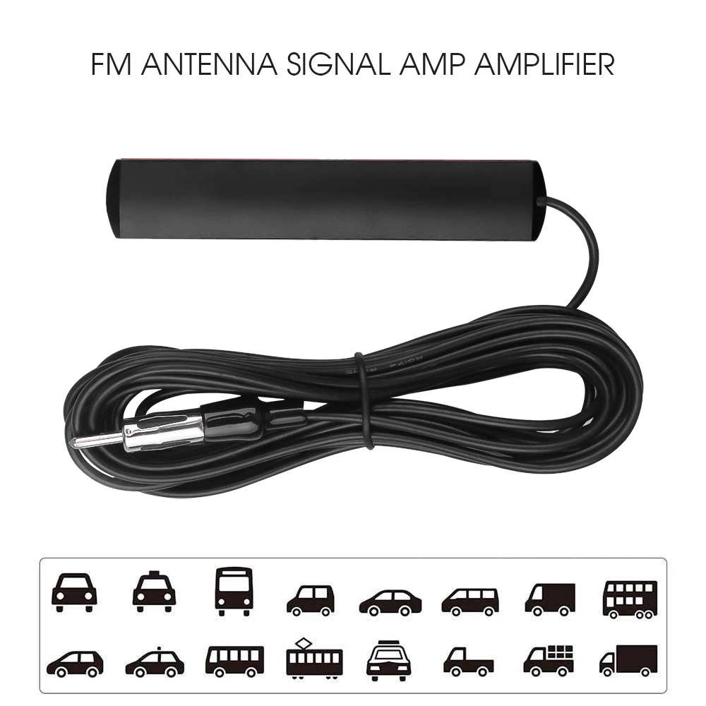 Kebidumei 12V Autoradio Antenne FM/AM Funksignal verstärker Booster Auto antenne  Antennen 80-108MHz für Marine Boot Auto - AliExpress