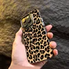 Brown Leopard Anti-drop Armour Phone Case For iPhone 15 Pro Max 16 14 13 12 11 Pro X XR XS 7 Plus 16E Lens protect plating Cover 4