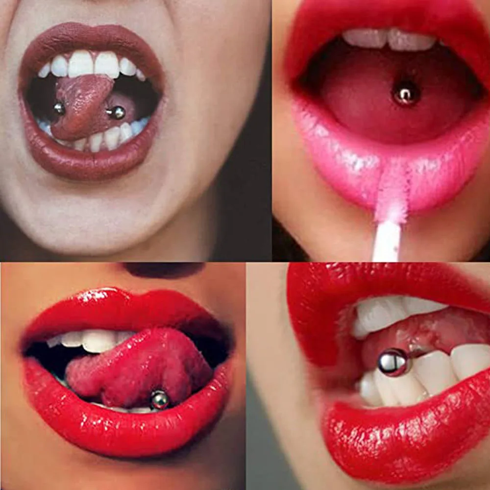 20 Pcs/Lot Stainless steel Tongue Ear Rings Bars Barbell For Woman Man Unisex Body Piercing Jewelry piercing jewelry,body piercing earrings,ear piercing jewelry,metal jewelry,body piercing jewelry,body jewelry