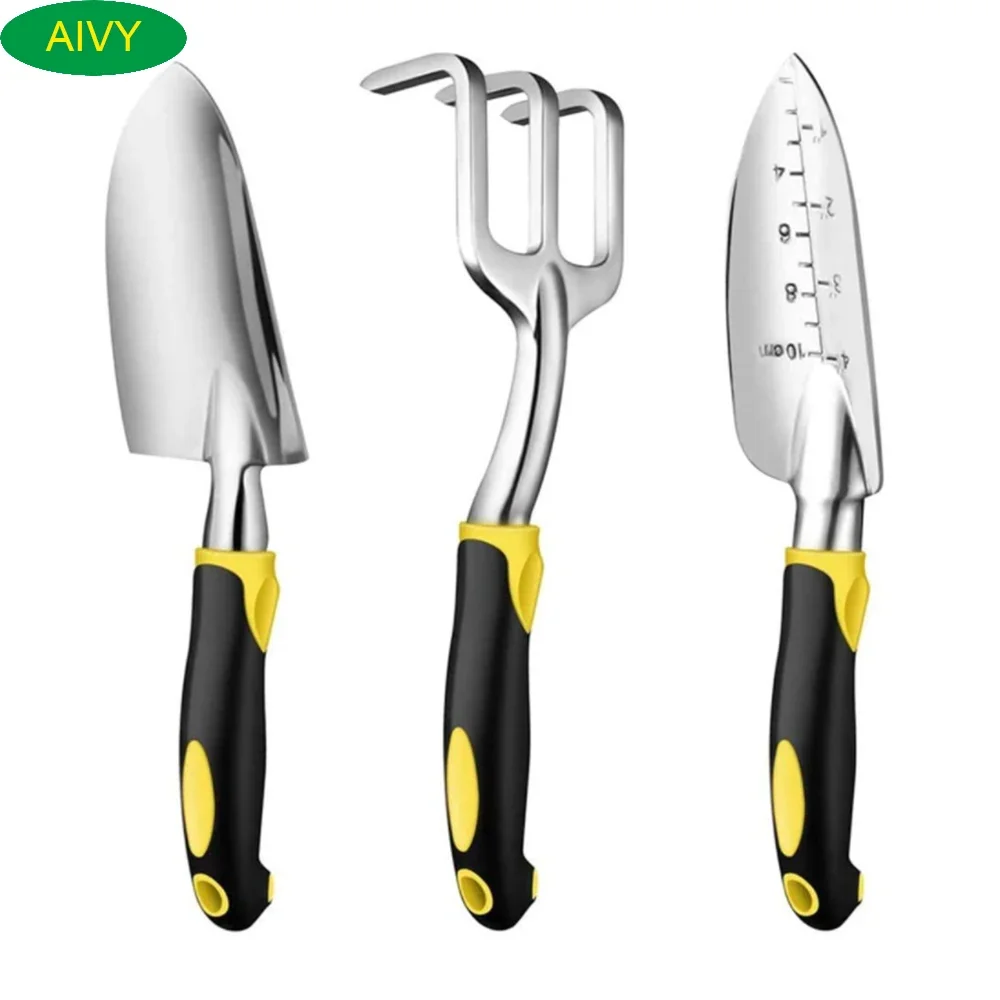 

AIVY Garden Tool Aluminum Gardening Hand Tools - Garden Trowel - Hand Shovel - Tilling Hand Rake