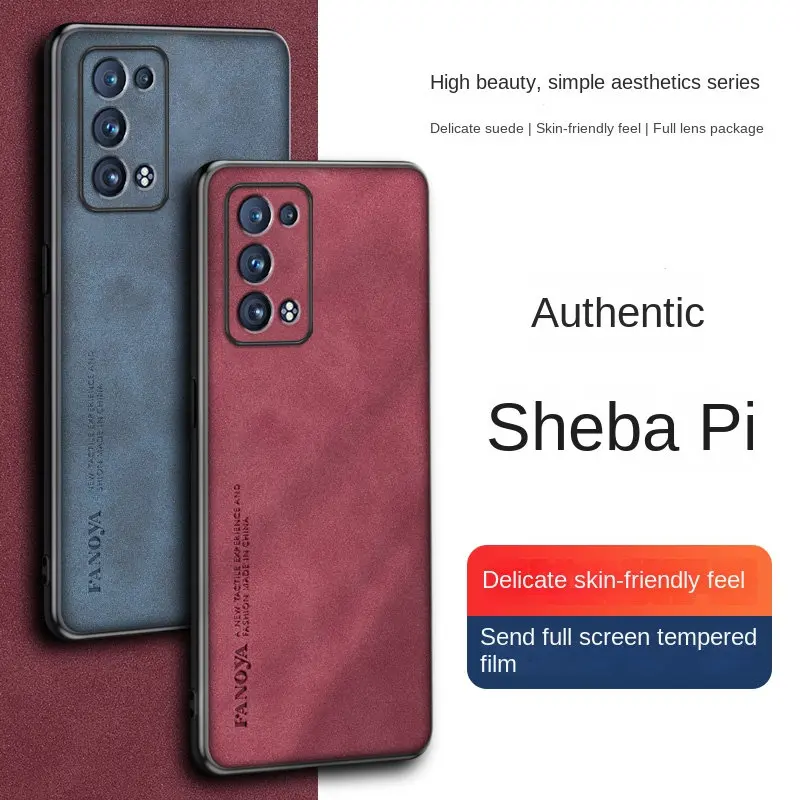 Premium PU Leather Shockproof Hard Back Cover – Matte Finish