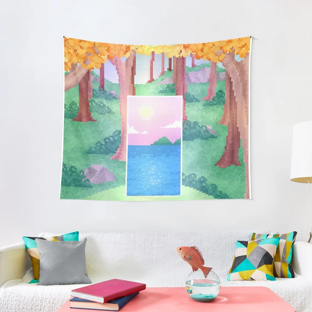 

Doorway To The Ocean Tapestry Wall Mural Anime Decor Tapestry