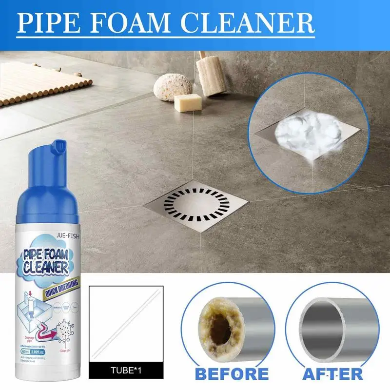 Drain Foam Cleaner, Drain Clog Remover, Pipe Dredge Deodorant Foam