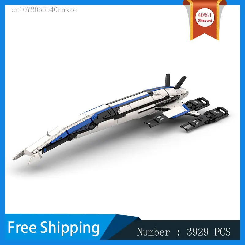 

MOC Building Block SR-2 Space Ship Destroyer Frigate Battleship DIY Brick Model Toy Kid Child Christmas Gift Birthday Presents