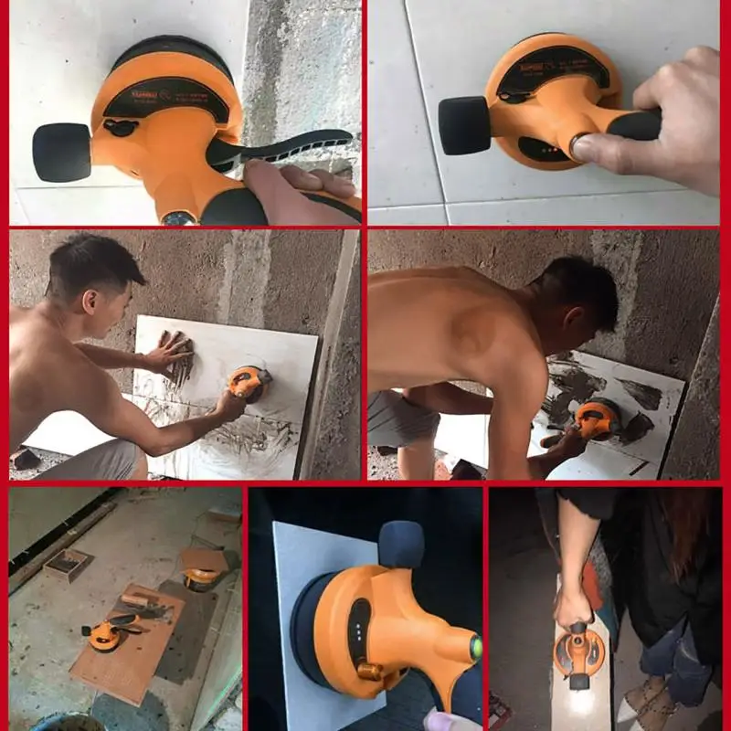Wireless Tile Leveling Machine Portable Tile Floor Power Tool Lithium Battery Wall Vibration Tools Professional Tools EU US