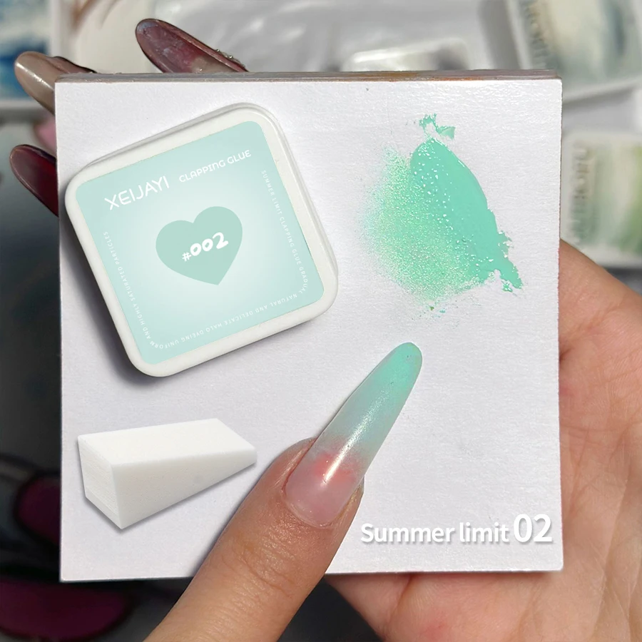 Xeijayi 1pc pat malerei gel nagellack mit 1 farbe schwamm gradient semi permanent einweichen uv led nagel kunst gel lacke für n
