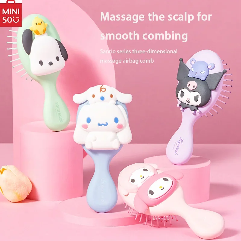 

MINISO Sanrio Comb Kawaii Anime Model Soft Three-dimensional Air Cushion Comb Massage Convenient Children's Toys Gift