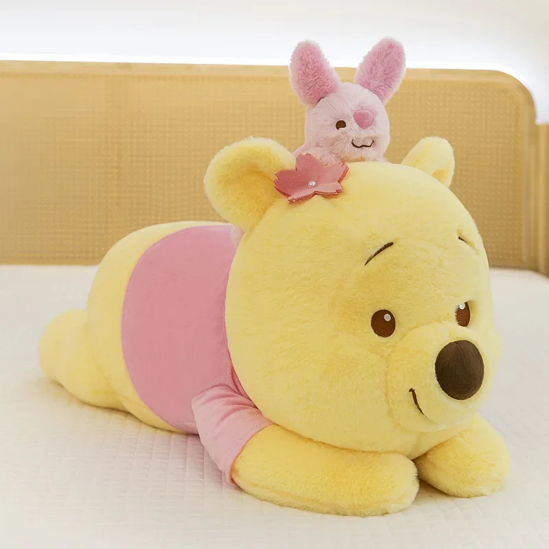 thumbnail image 1 of Disney Winnie Stitch Dumbo Cherry Blossom Series Lying-Down Plush Dolls Cute Toy Soft Pillow Sofa Cushion Decoration Girl Gift, 1 of 4