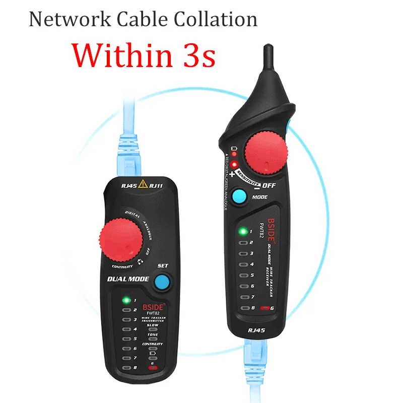 BSIDE FWT82/81 Network Cable Tracker Professional RJ45 RJ11 Telephone Toner for Ethernet LAN analyzer tools