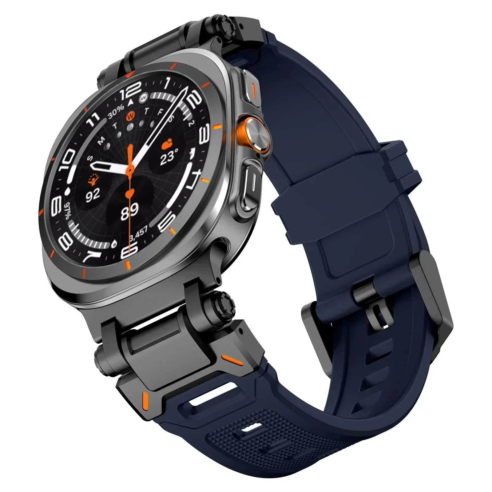 Premium Sports TPU Rubber Strap - Soft Silicone Band with Seamless Design