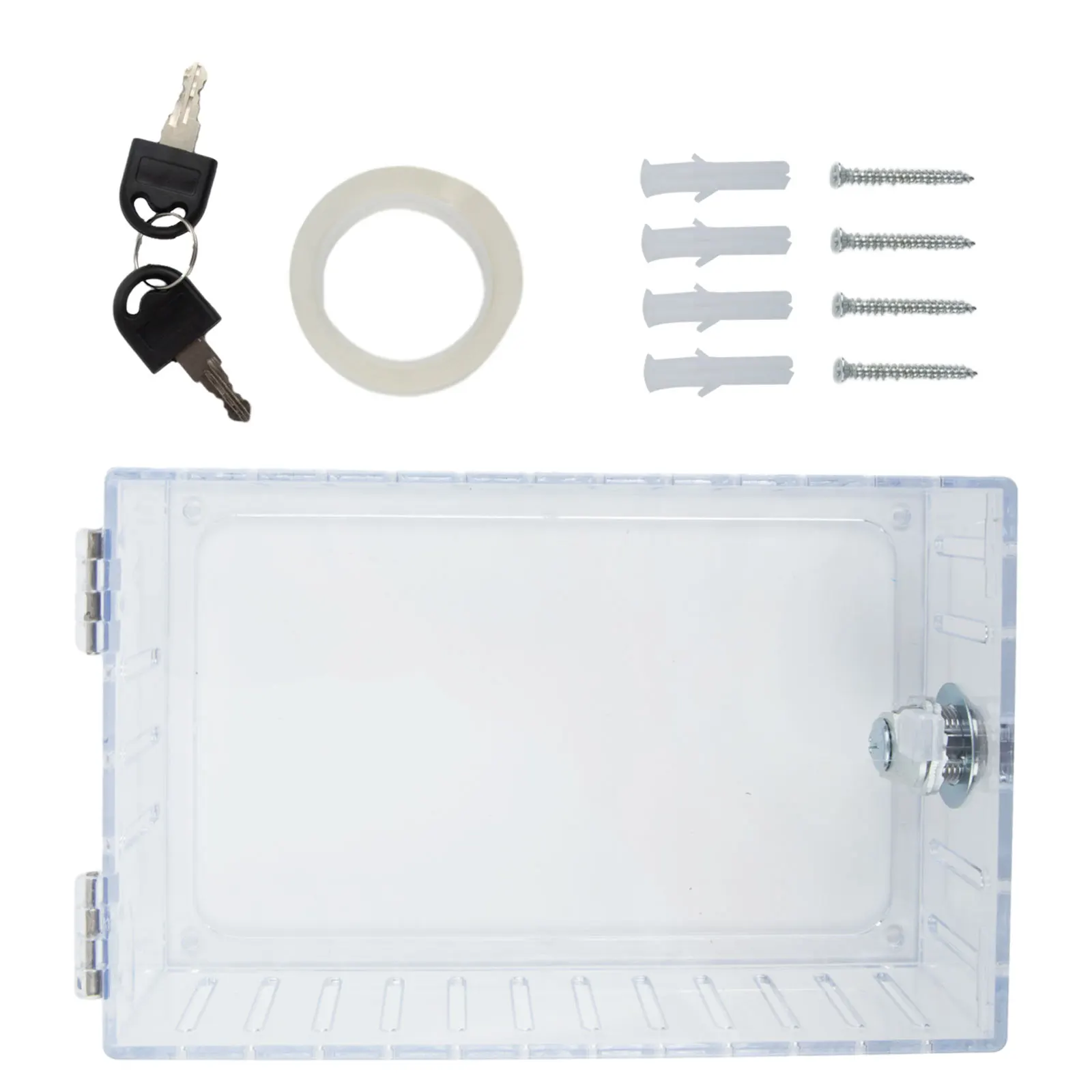 

Lock Box Acrylic Box Industrial Environments Offices Schools Homes Easy To Install High Quality PS Material Clear