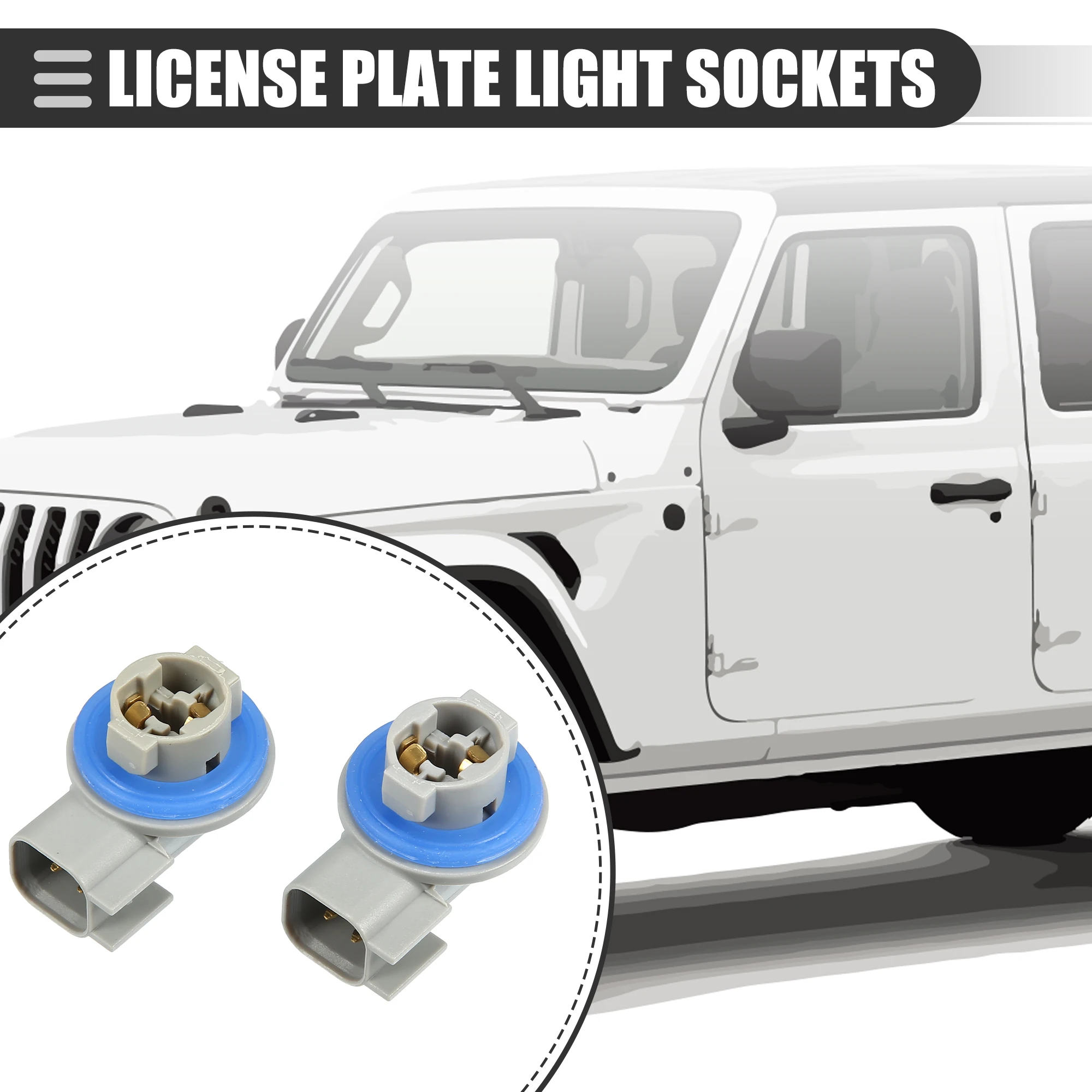 XAutohauxLicensePlateLightsSocketforDodgeforRam150020112018