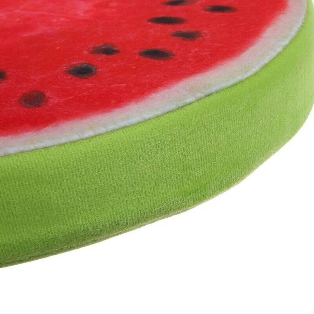 편안하고 부드러운 정원 야외용 플러시 장난감 재미있는 둥근 베개 과일 모양 시트 패드 의자 쿠션 시트 패드